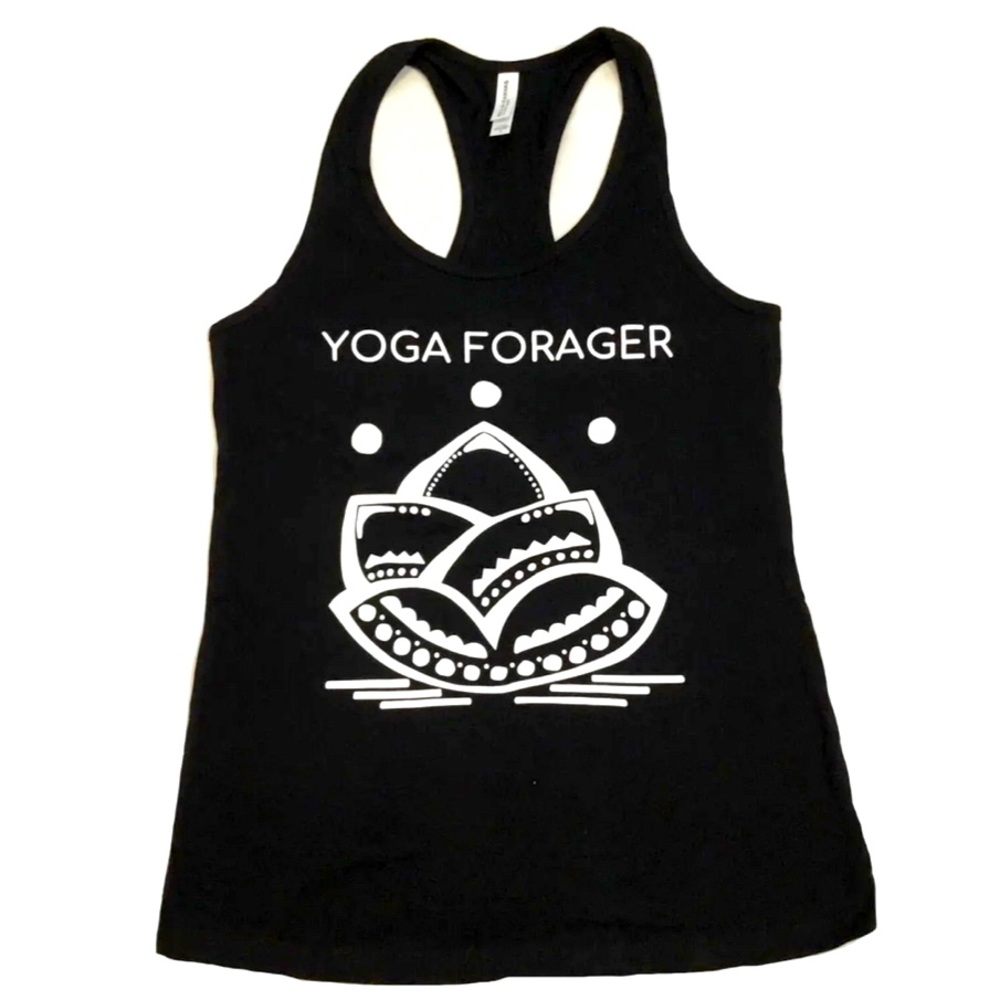 *New* Yoga Forager Lotus Tank in Black
